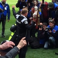 Eddie with the trophy