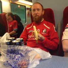 Phil on the way to Charlton. What a great photo!